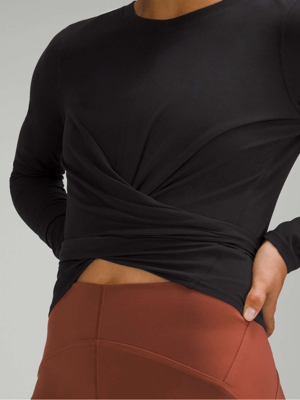 Lululemon Long Sleeve Wrap Top “Time to Restore Long Sleeve Shirt”
Black - Picture 10 of 11